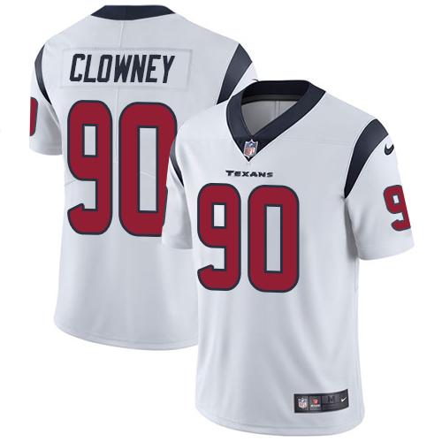 Nike Texans #90 Jadeveon Clowney White Youth Stitched NFL Vapor Untouchable Limited Jersey